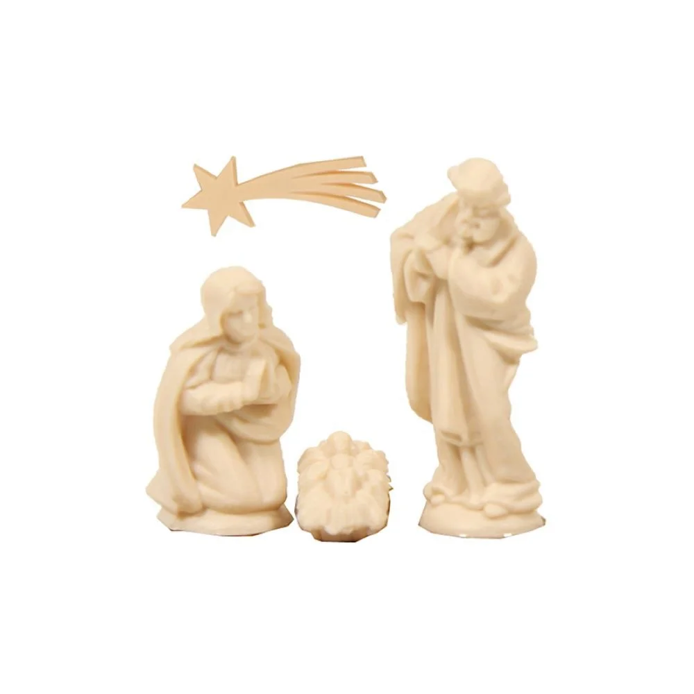 FADEDA Krippenfiguren – Bastelset, 4-teilig, Höhe ca. 2 cm